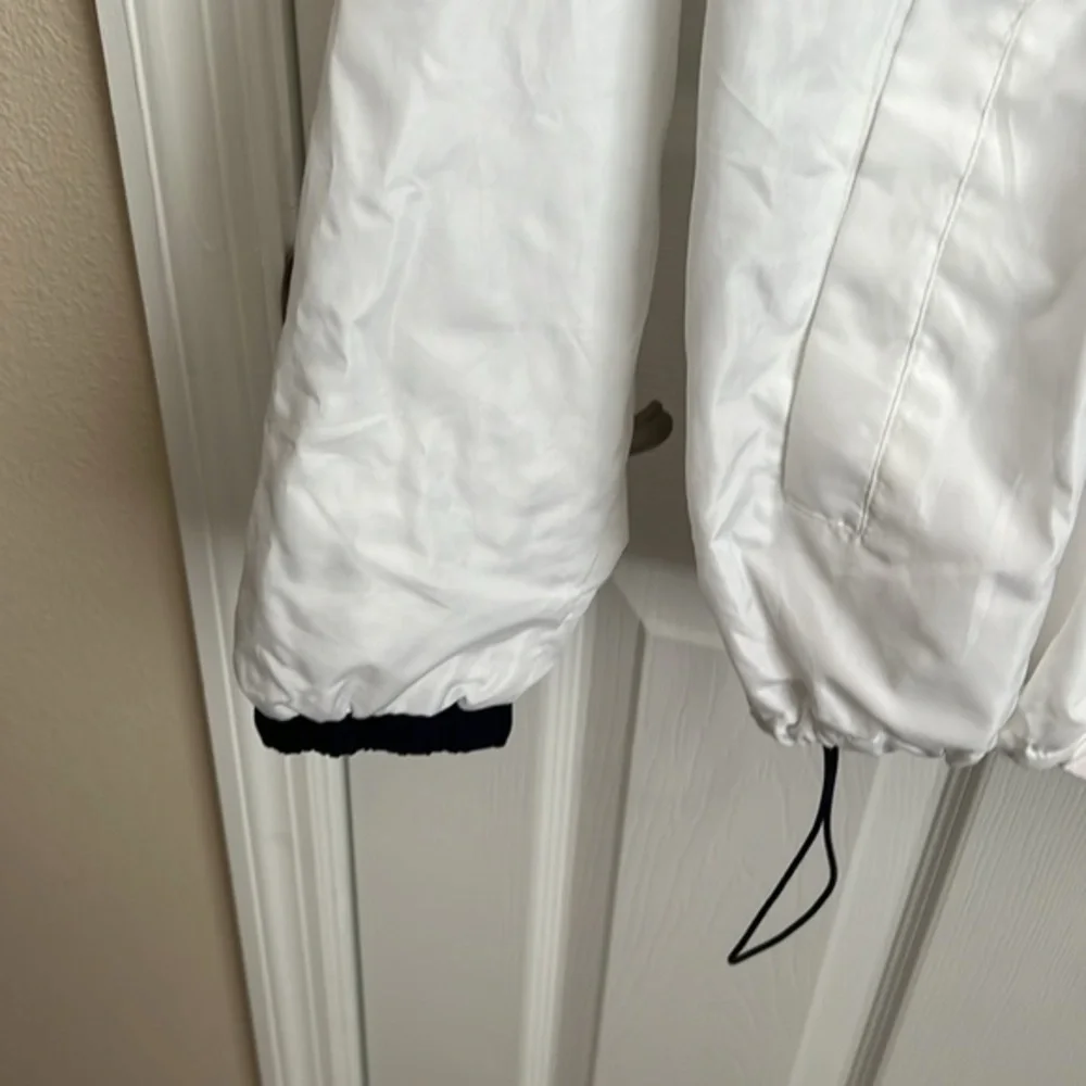 US Polo Assn White Windbreaker Jacket Full Zip Lightweight XL - Picture 4 of 9